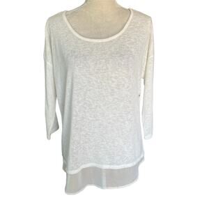 Soho Sweater Top Cream Medium Lightweight New